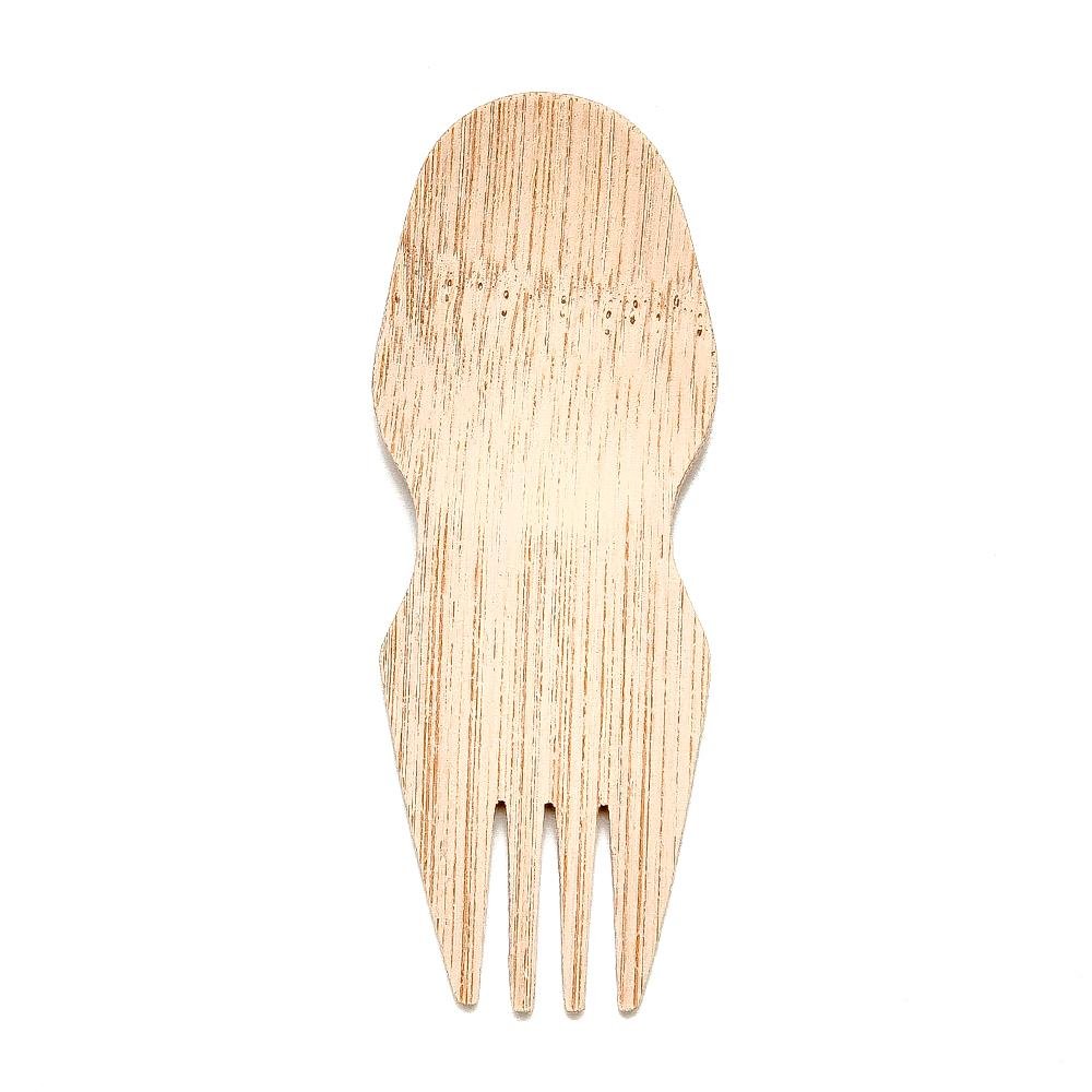 3.5 inch Bamboo Spork - Pick On Us, LLC
