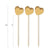 3.5 Inch Gold Heart Toothpicks - Pick On Us, LLC