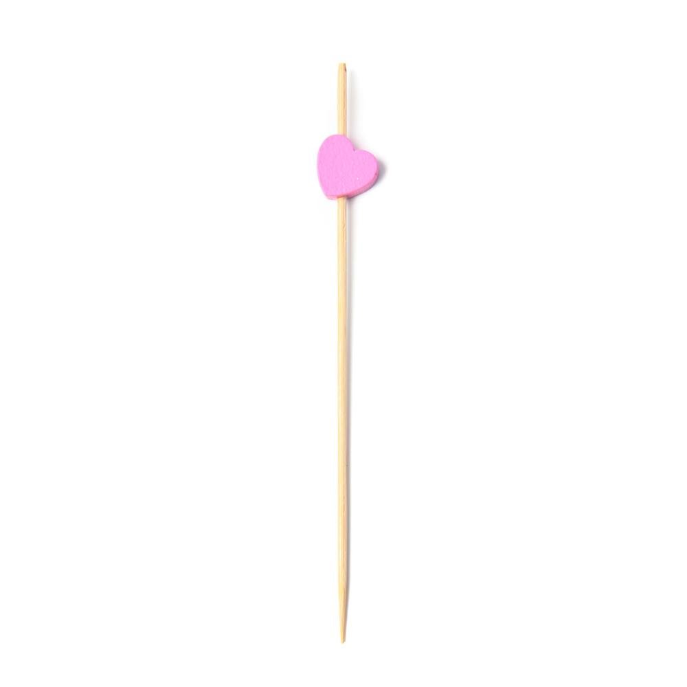 4.75 Inch Pink Heart Toothpicks - Pick On Us, LLC