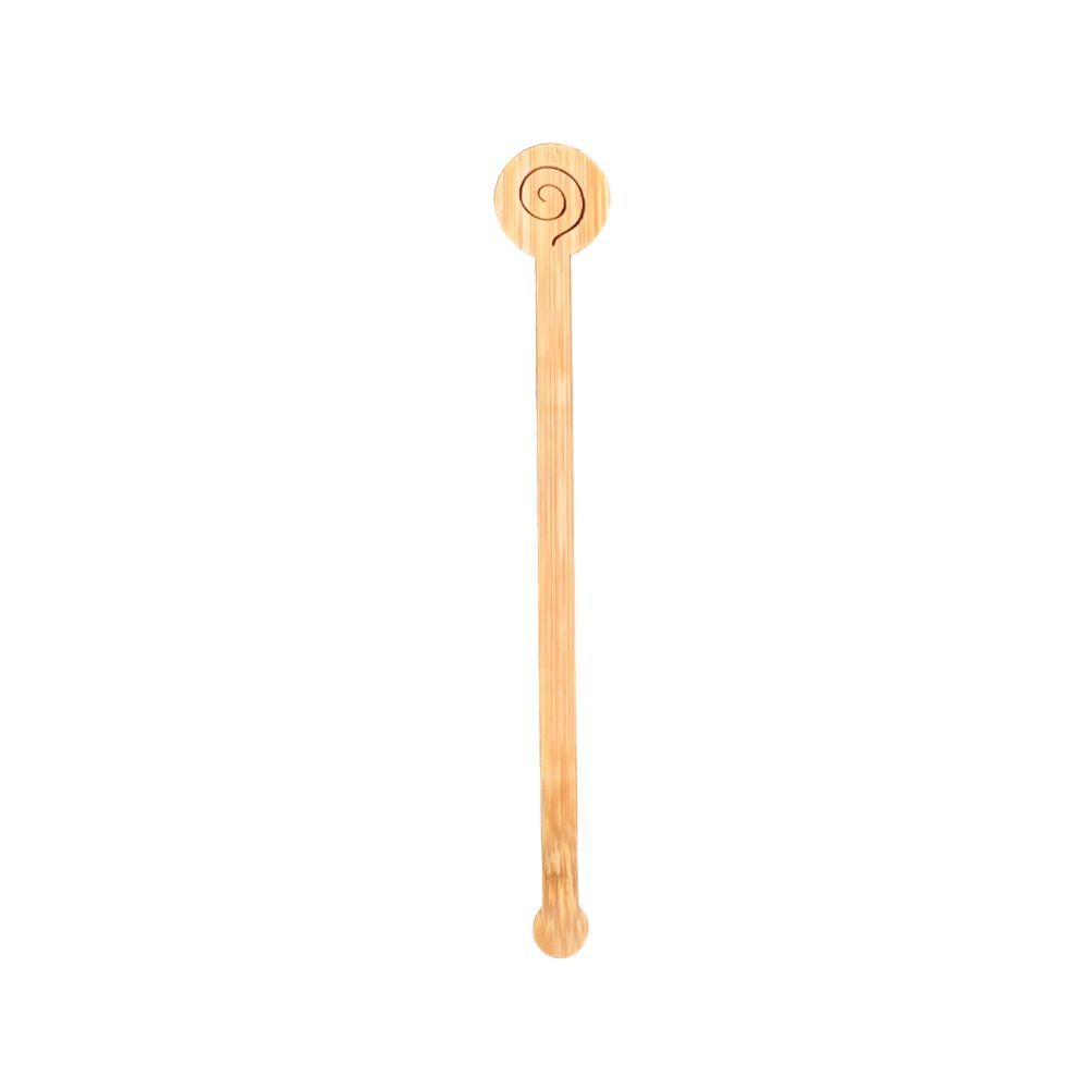 5.9 inch Ultra Fancy Swirl Bamboo Coffee Stirrers - Pick On Us, LLC