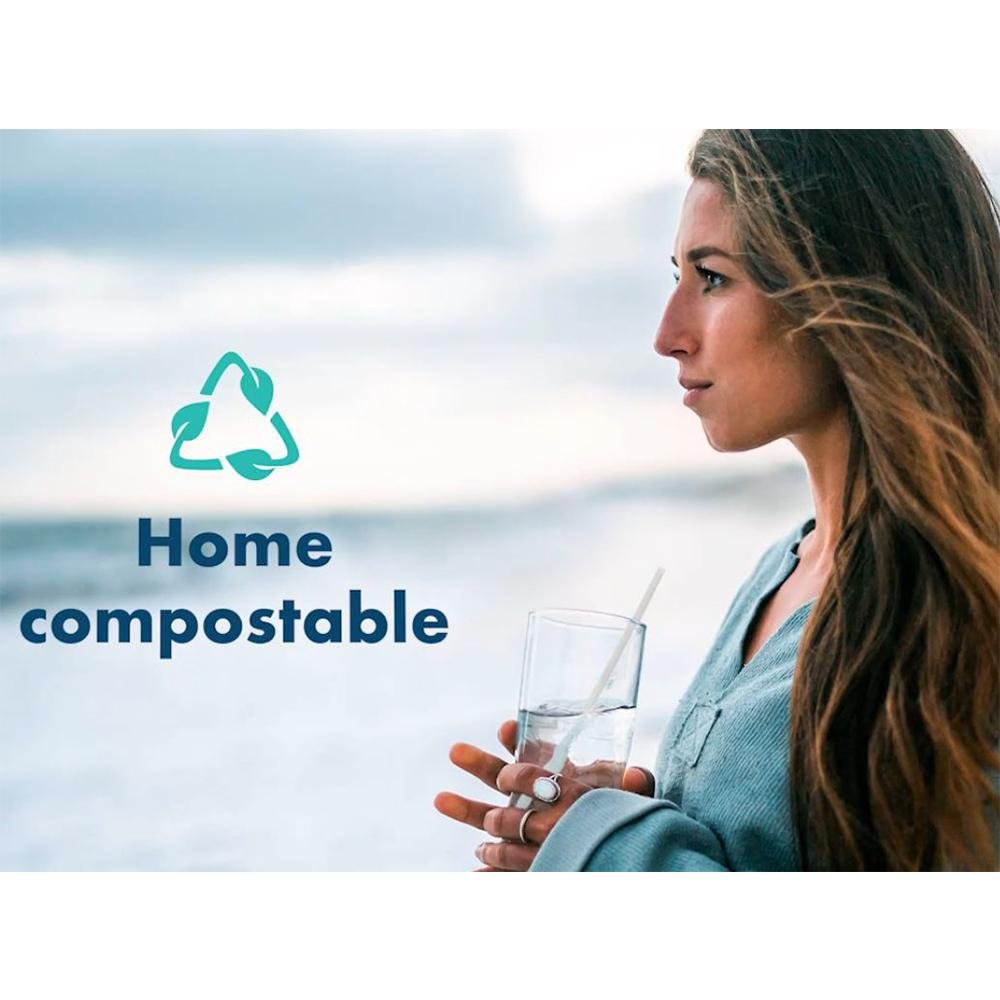 Aircarbon straws - Biodegradable Regenerative Foodware - 5.30 Inch - Pick On Us, LLC