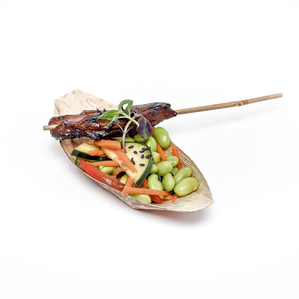 Bamboo Food Boat - 5 Inch - Pick On Us, LLC
