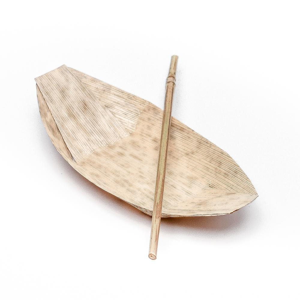 Bamboo Food Boat - 5 Inch - Pick On Us, LLC