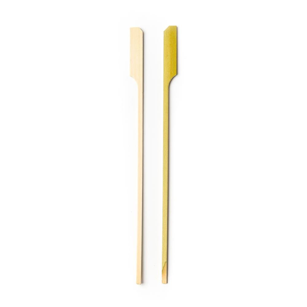 Bamboo Paddle Skewers - Boat Oar Picks - 7 Inch - tapered point - Pick On Us, LLC