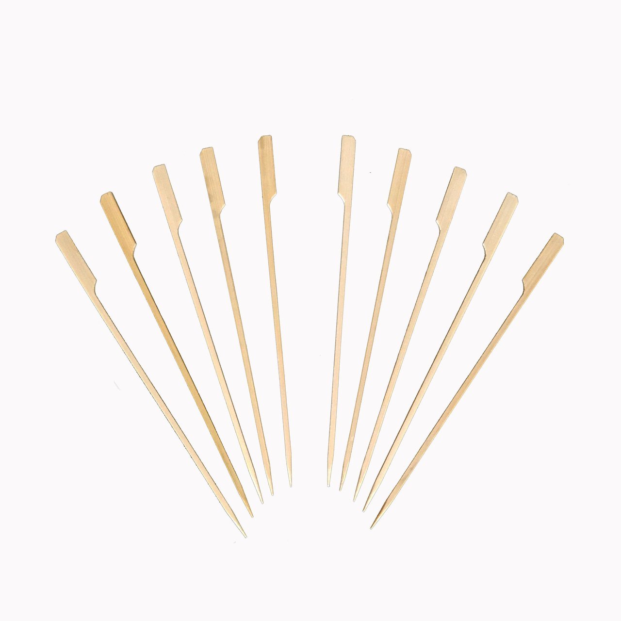 Bamboo Paddle Skewers - Boat Oar Picks - 9.5 Inch - Pick On Us, LLC
