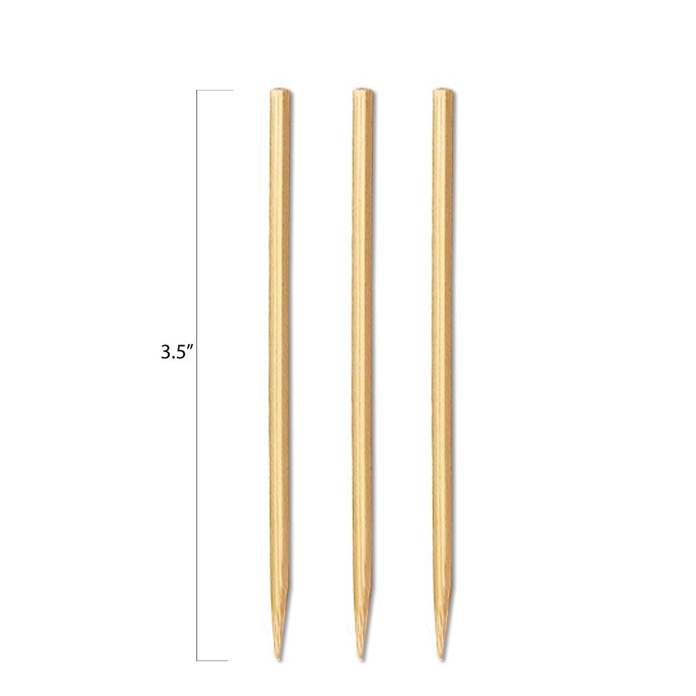 Bamboo Square Skewers - 3.5 Inch - Pick On Us, LLC