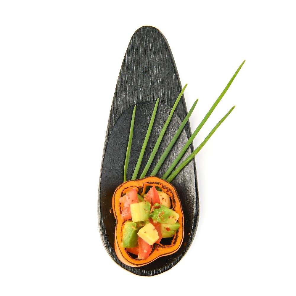Black Bamboo Mini teardrop spoons - Pick On Us, LLC