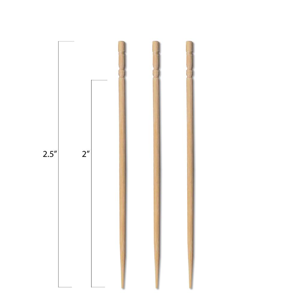 Bulk Bamboo Toothpicks 2.5 Inch - Pick On Us, LLC