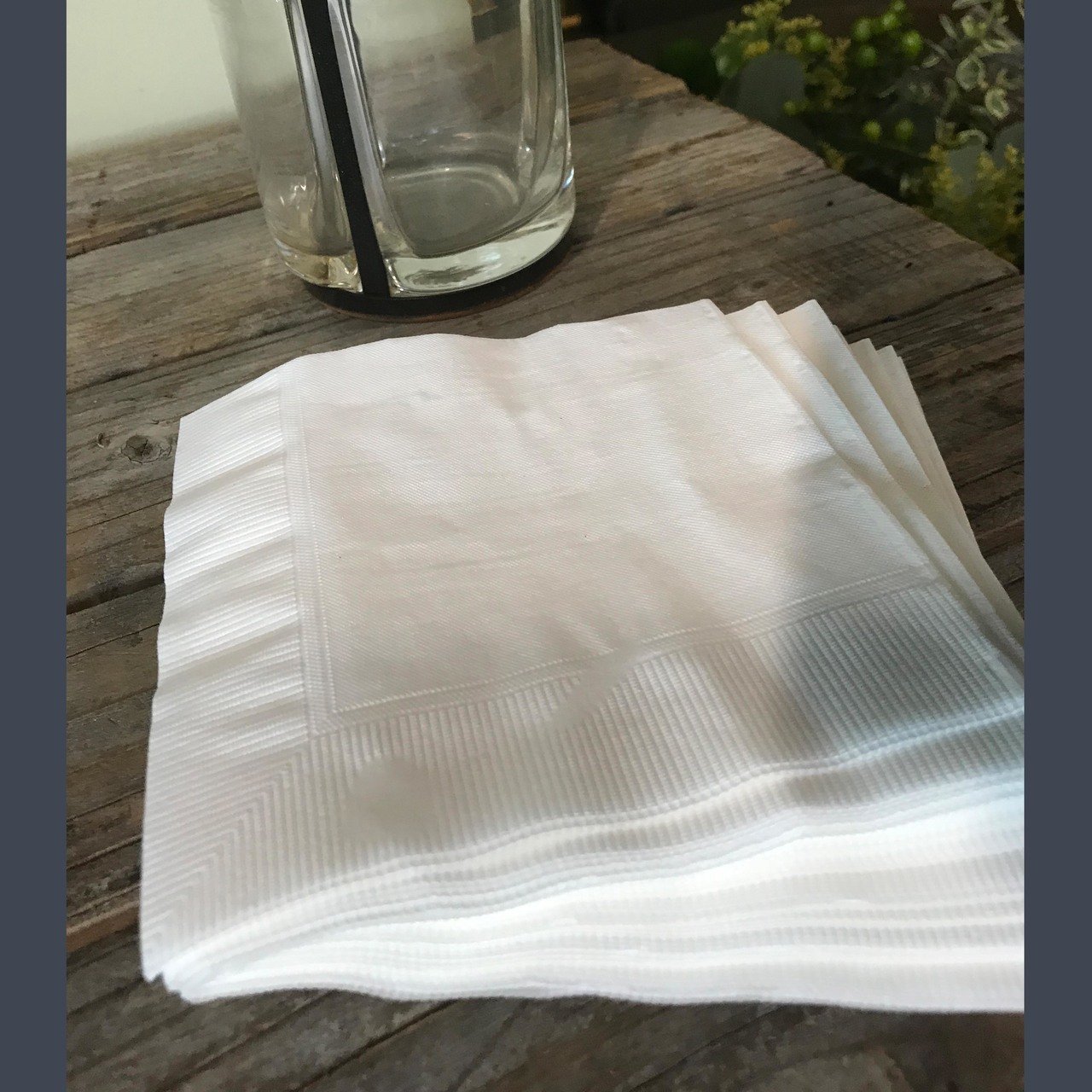 Cocktail Napkin - White - Pick On Us, LLC
