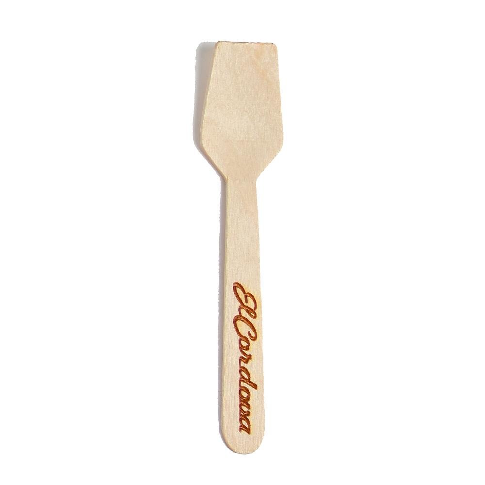 Custom Wood Tasting Spatulas - 4 inch - Pick On Us, LLC