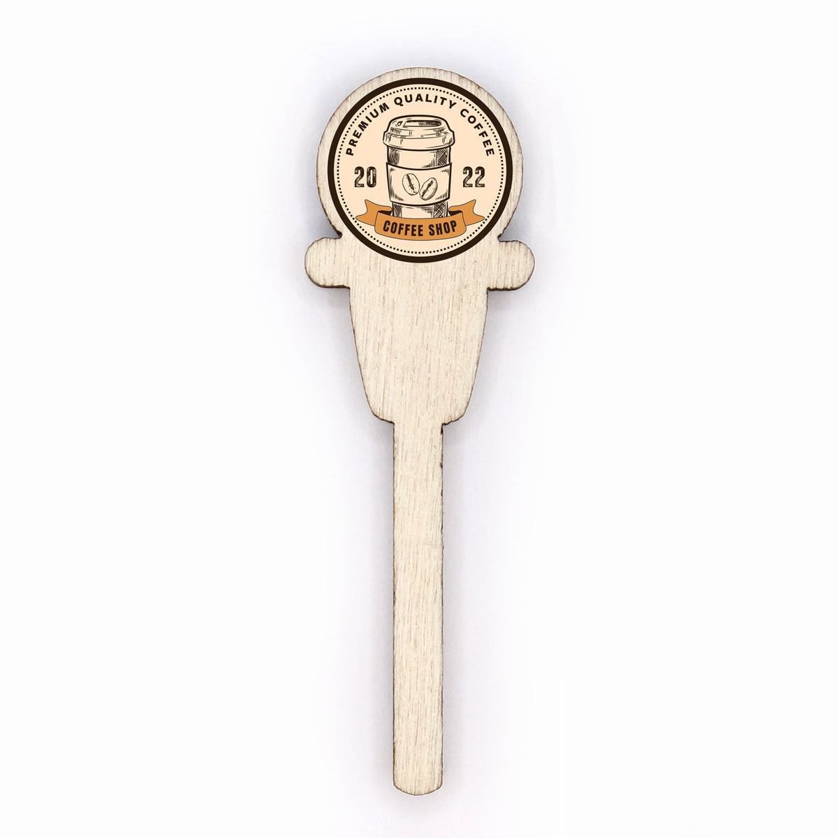 Custom Wooden Coffee Lid Plug - Custom Coffee Cup Lid Stoppers - Pick On Us, LLC