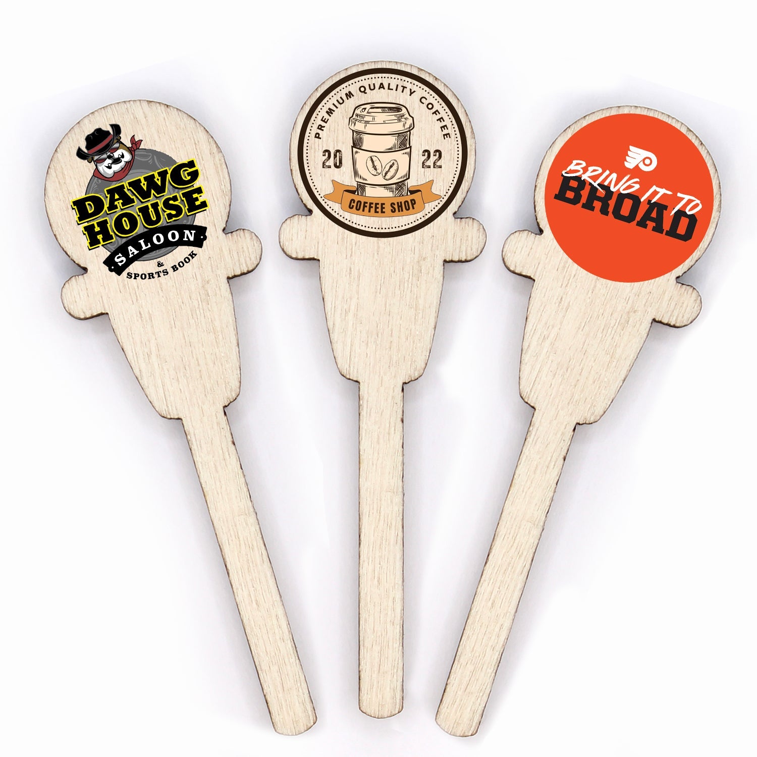 Custom Wooden Coffee Lid Plug - Custom Coffee Cup Lid Stoppers - Pick On Us, LLC