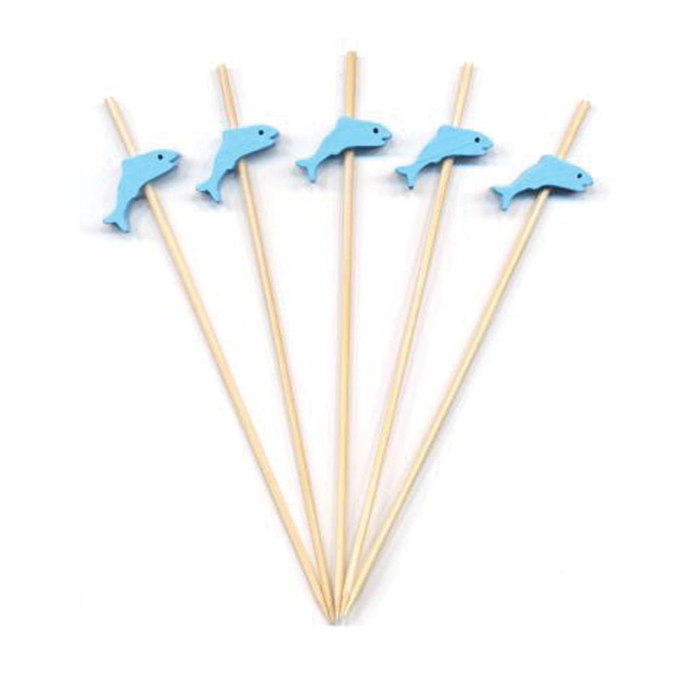 Dolphin Drink Stirrers/Picks - 4.75 inch - Pick On Us, LLC