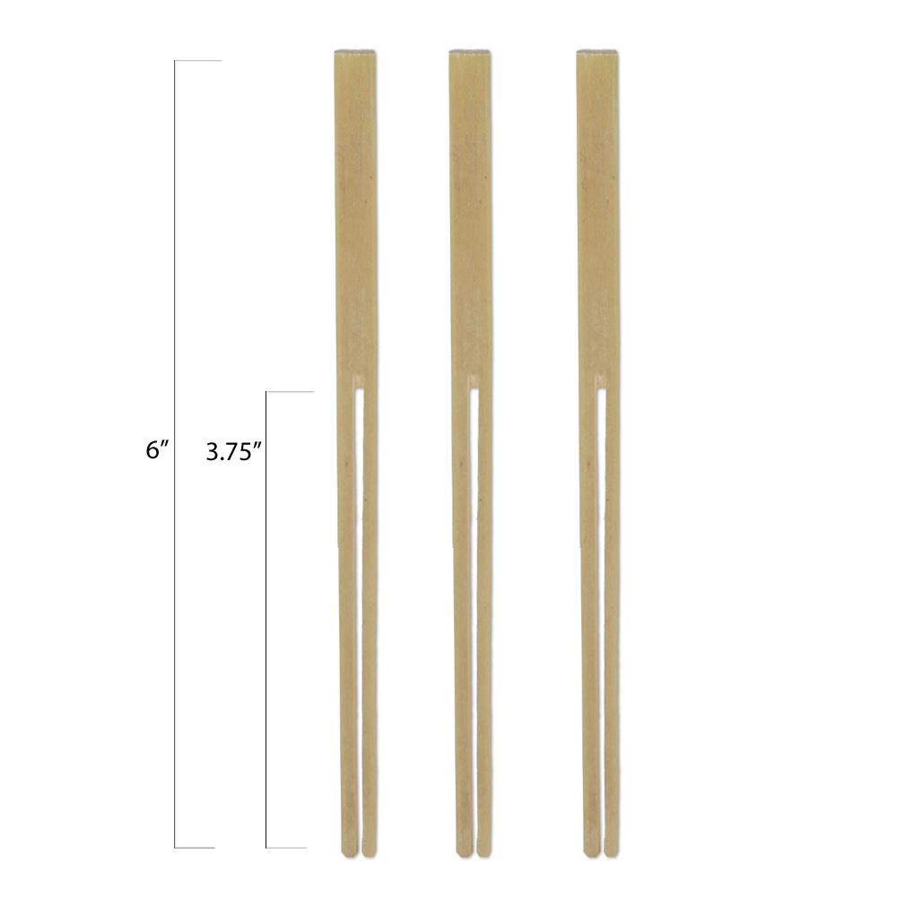 Double Prong Bamboo Picks - 6 Inch - Pick On Us, LLC