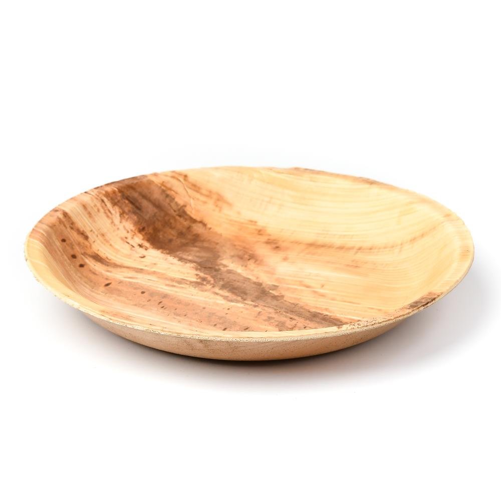 Palm Leaf Bowls - 7 Inch Round - Pick On Us, LLC