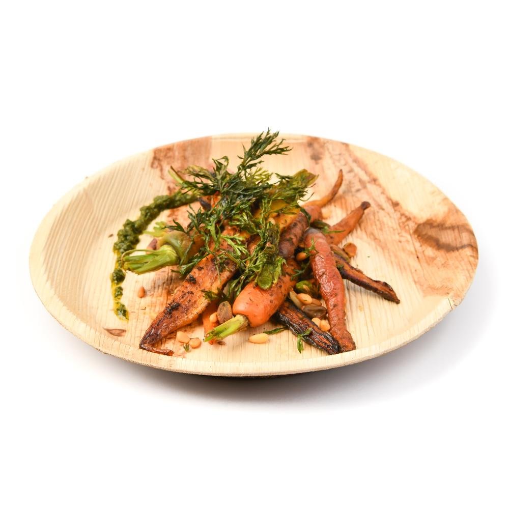 Palm Leaf Plates - 10 Inch Round - Pick On Us, LLC