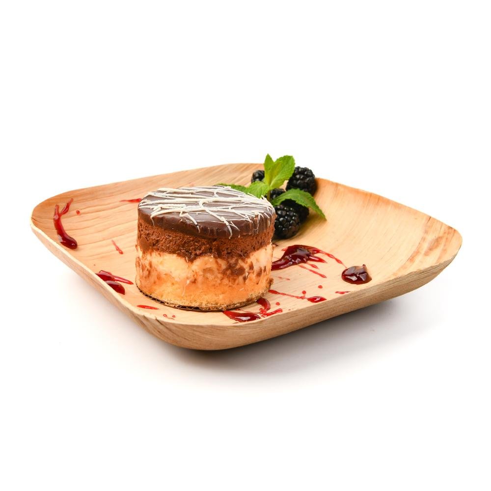 Palm Leaf Plates - 8 Inch deep Square - Pick On Us, LLC