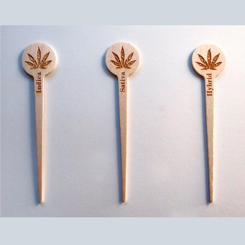 Pot Leaf Markers - 4 Inch - Pick On Us, LLC