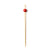 Red Ball Bamboo Skewers - 6 Inch - Pick On Us, LLC