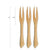 Reusable Bamboo Forks - 4 Inch - Pick On Us, LLC