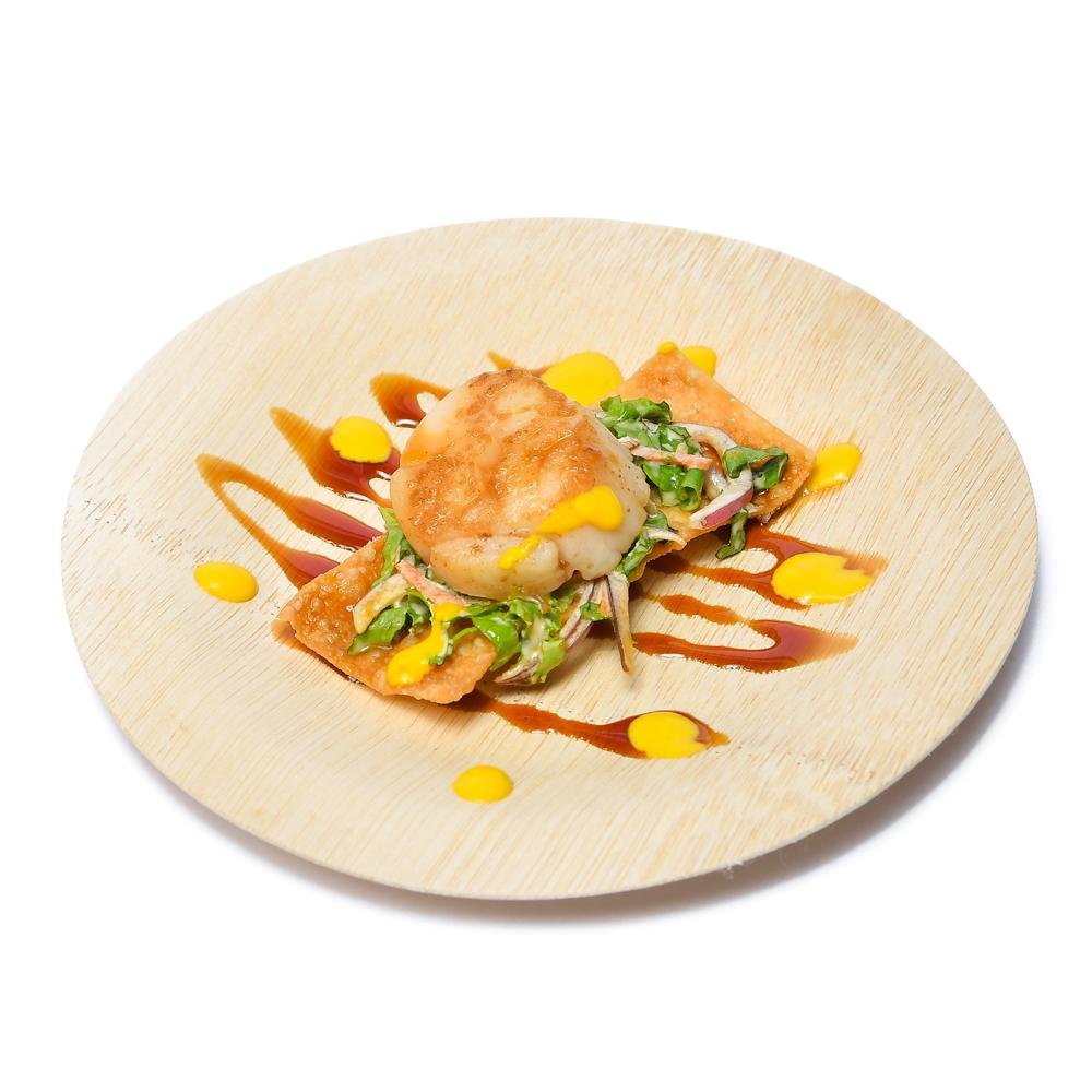 Round Bamboo Plates - 7 inch - Pick On Us, LLC