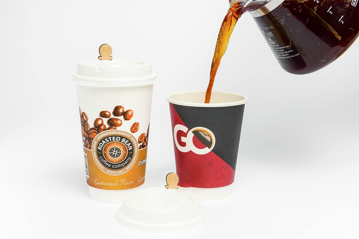 Wooden Coffee Lid Plug - Coffee Cup Lid Stoppers - Pick On Us, LLC