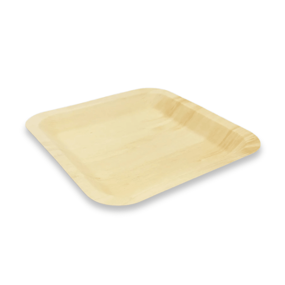 10.2"x 10.2" Square Wooden Plate - Pick On Us, LLC