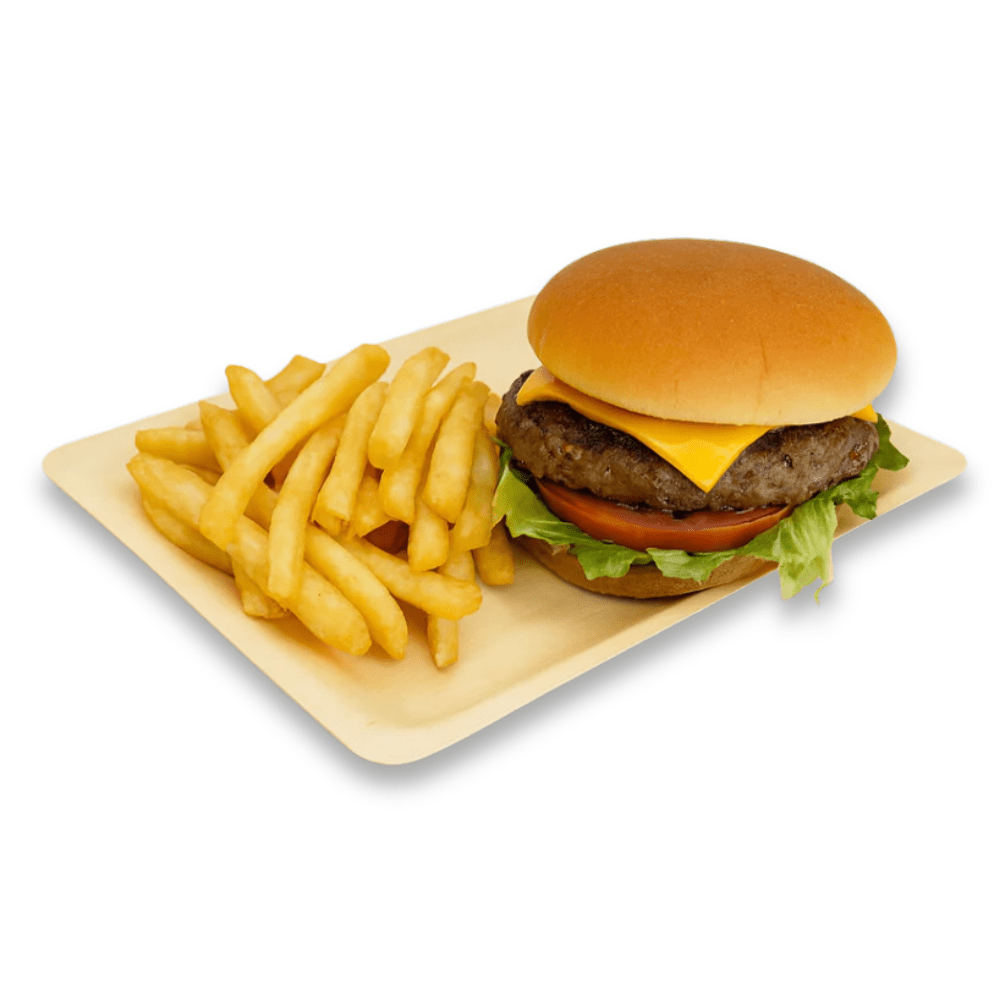 10.4"x 8.5" Rectangle Wooden Plate - Pick On Us, LLC