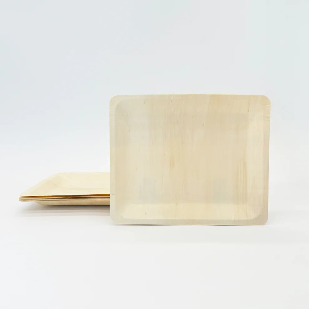 10.4"x 8.5" Rectangle Wooden Plate - Pick On Us, LLC