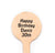 4 inch Custom Drink Stirrers - Round Top - Color Printing
