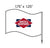 3.14 Inch Bulk Custom Toothpick Flags - Medium Wavy - 1.75″ x 1.25″ - Pick On Us, LLC