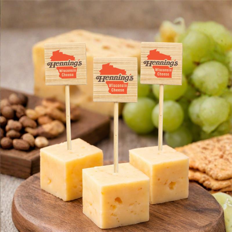 3.5 inch Custom Toothpick - Square Top Double Sided Printing - Pick On Us, LLC