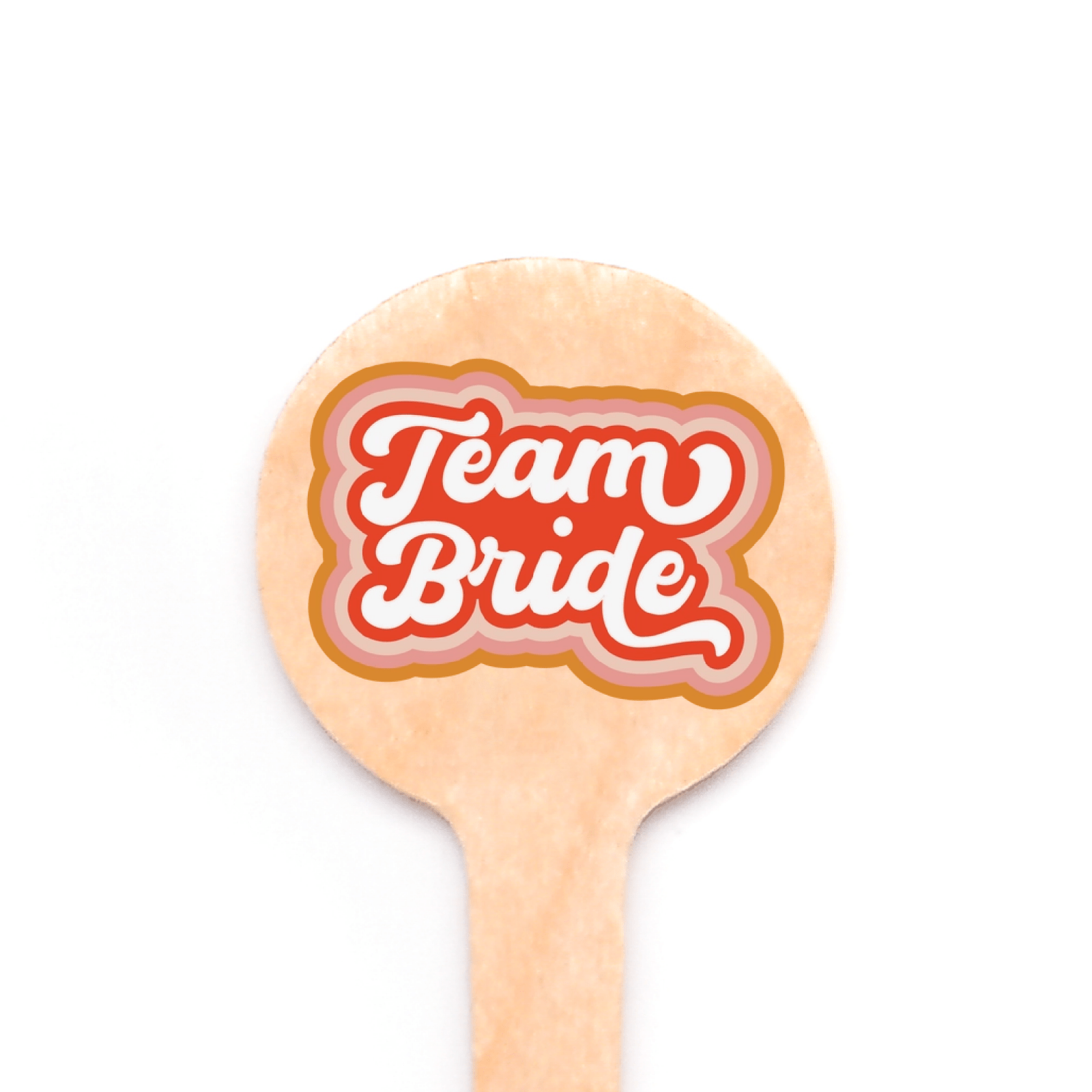 4 inch Custom Bridal Shower Dessert Picks - Round Top ( Pointy ) - Pick On Us, LLC