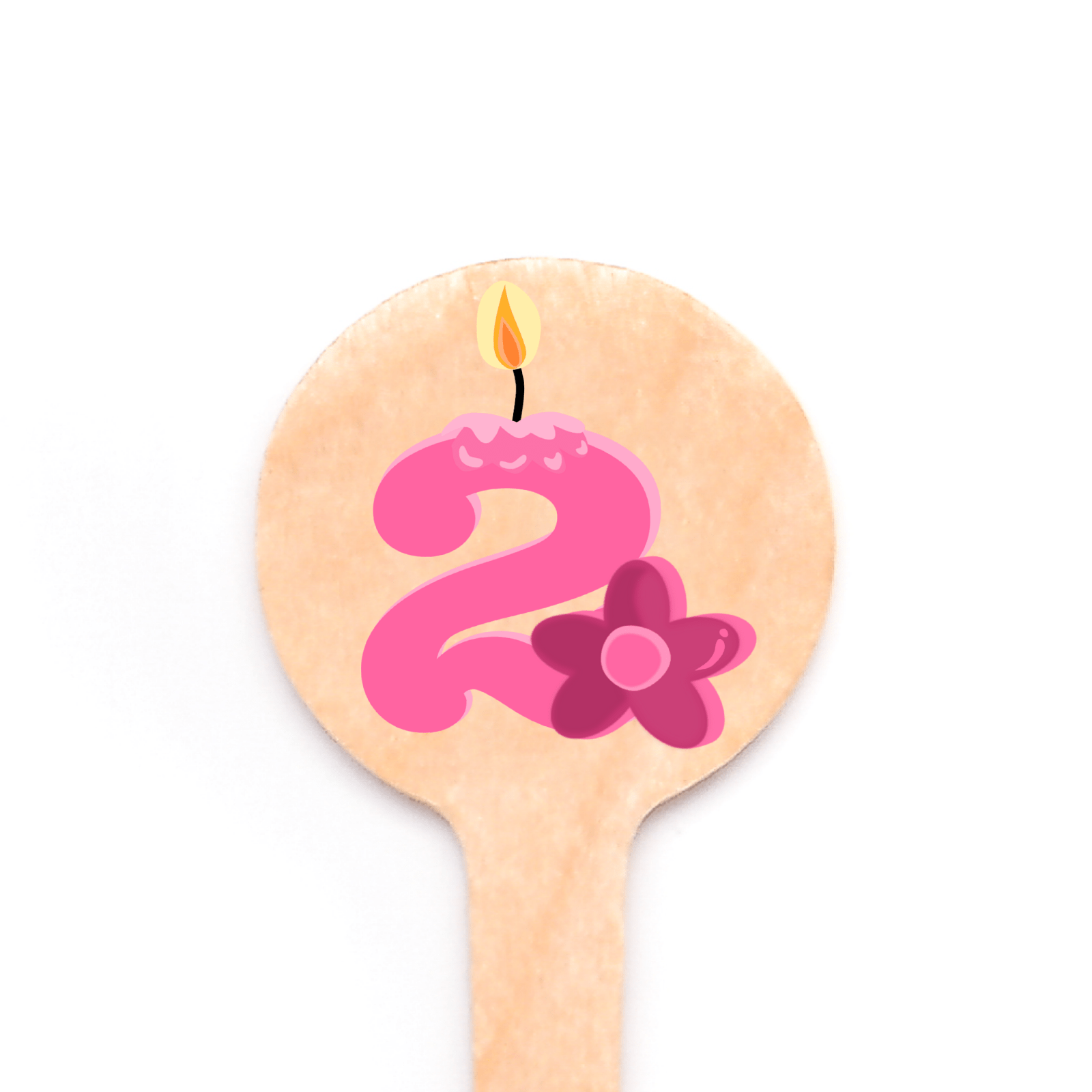 4 inch Custom Cupcake Celebration Toppers - Round Top ( Pointy ) - Color Printing - Pick On Us, LLC