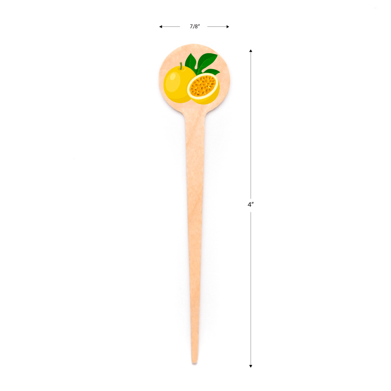 4 inch Custom Mini Dessert Toppers – Custom Print - Round Top ( Pointy ) - Pick On Us, LLC