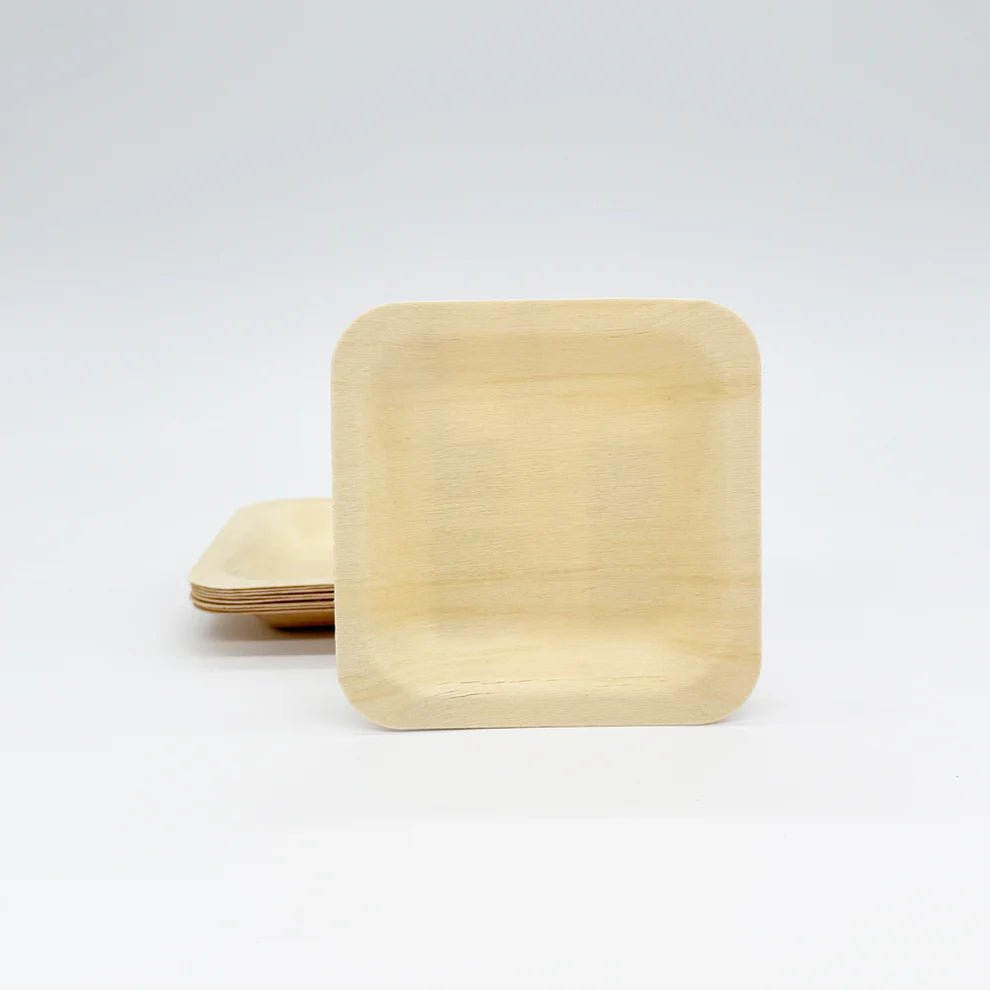 4.5"x 4.5" Square Wooden Plate - Pick On Us, LLC