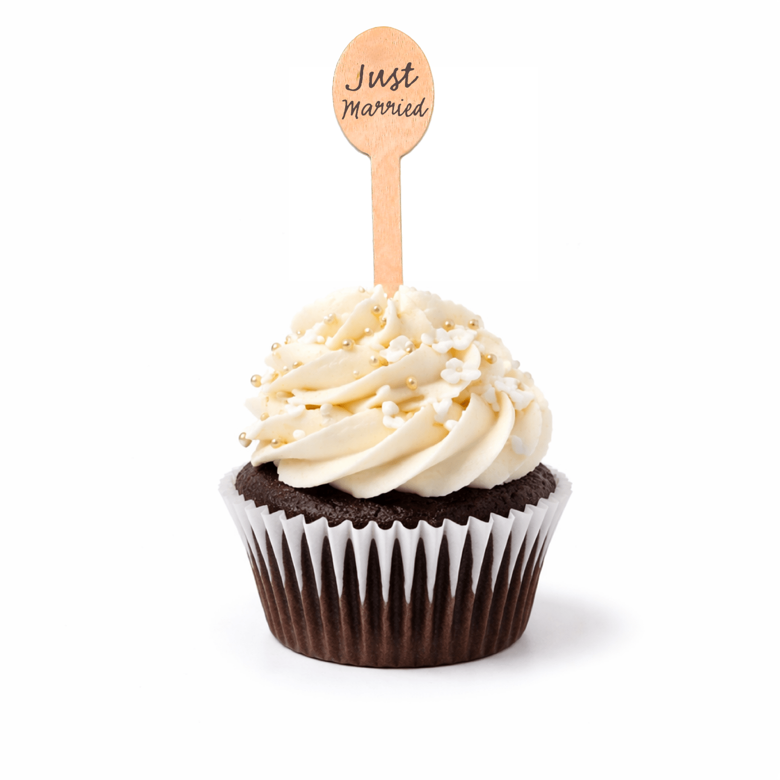 5 inch Custom Wedding Cupcake Toppers - Oval Top - Pick On Us, LLC