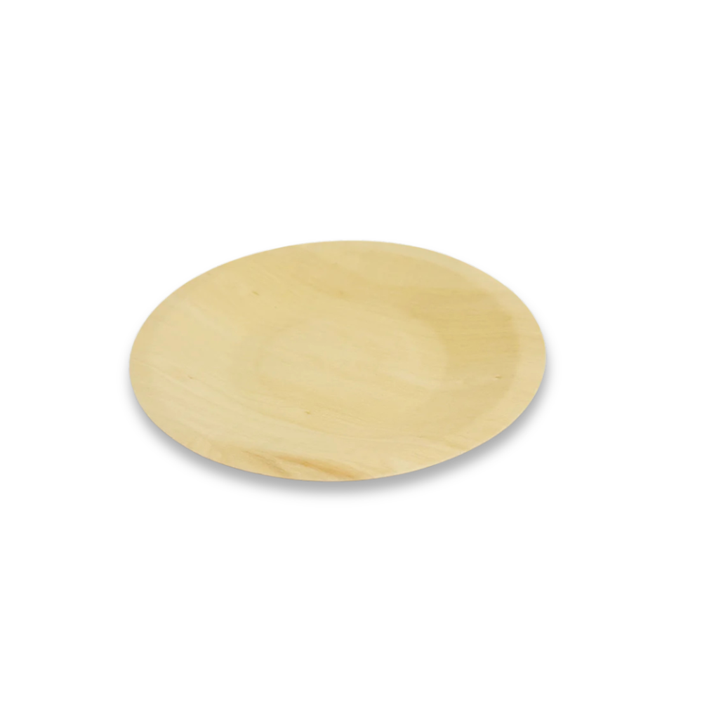5.5" Round Wooden Plate