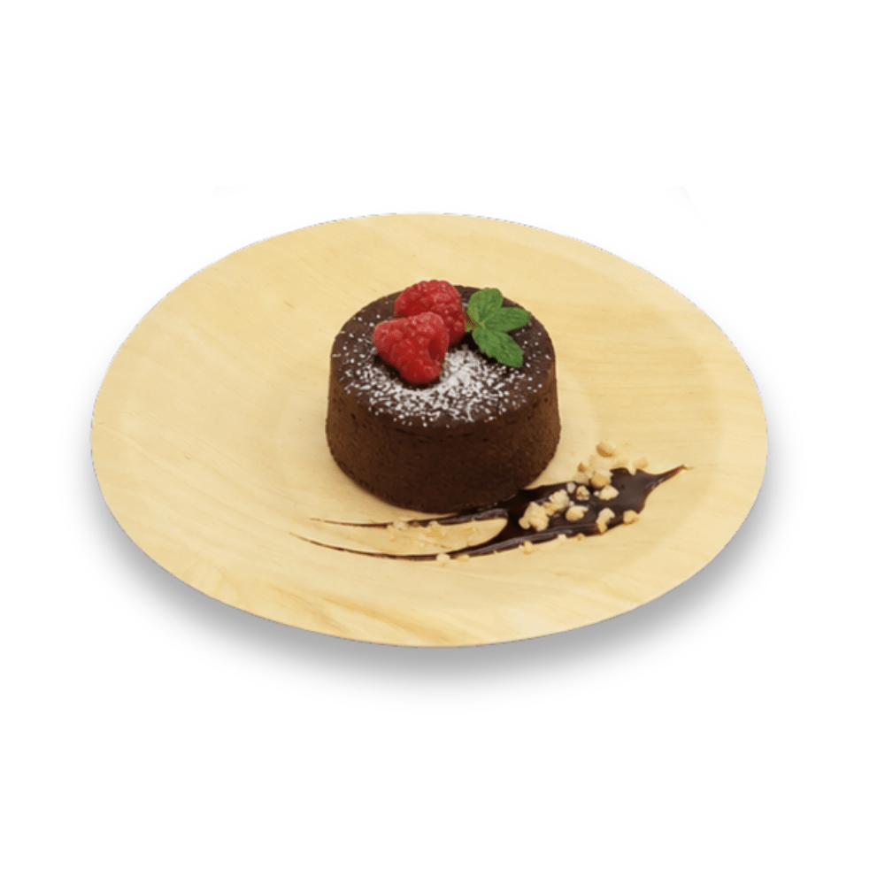 5.5" Round Wooden Plate - Pick On Us, LLC
