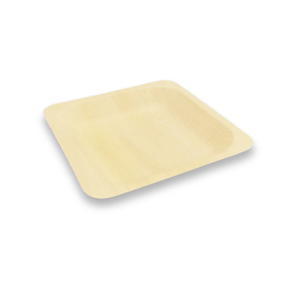5.5"x 5.5" Square Wooden Plate - Pick On Us, LLC