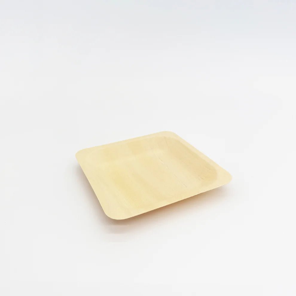 5.5"x 5.5" Square Wooden Plate - Pick On Us, LLC