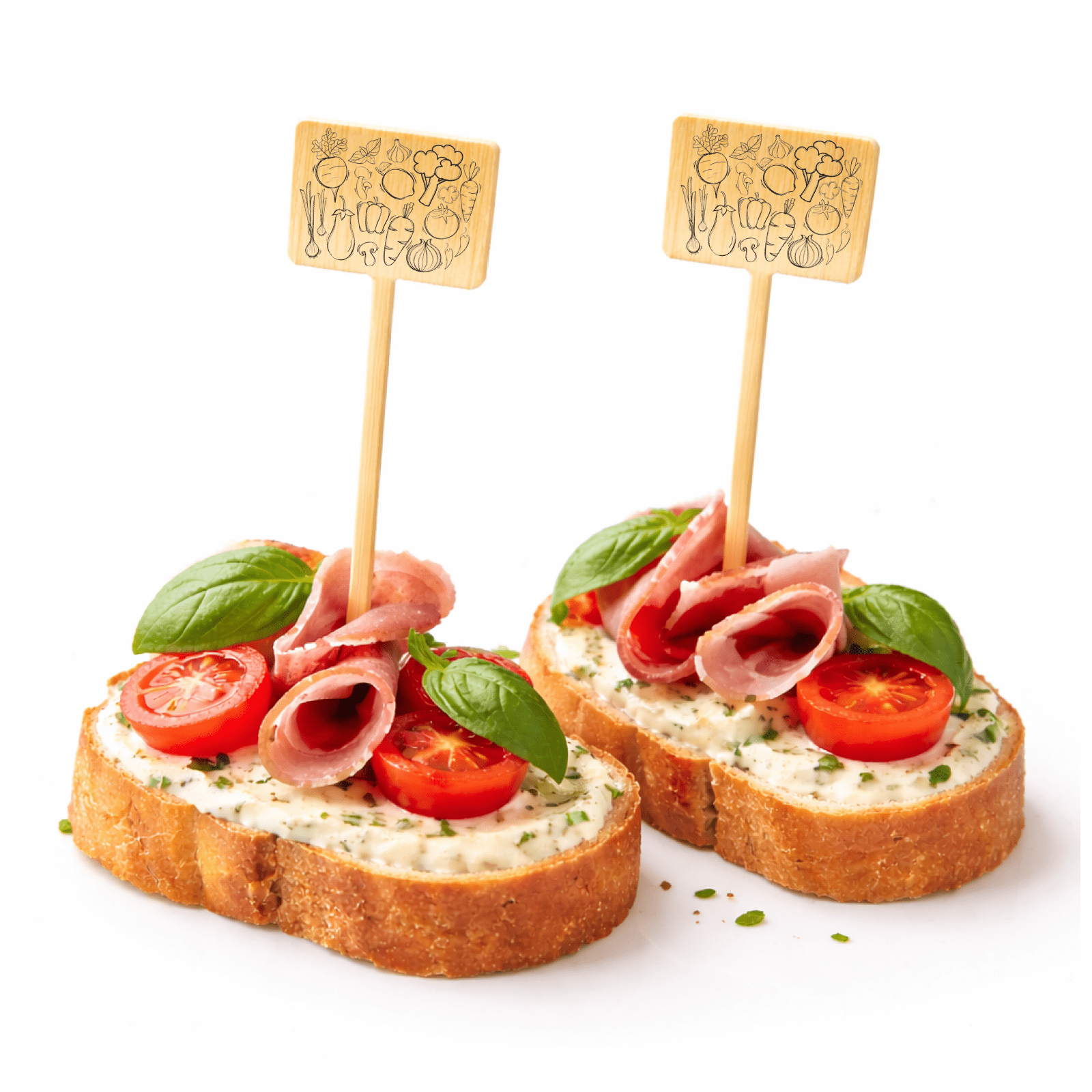 6 Inch Bamboo Snack & Appetizer Picks – Custom Design - Pick On Us, LLC