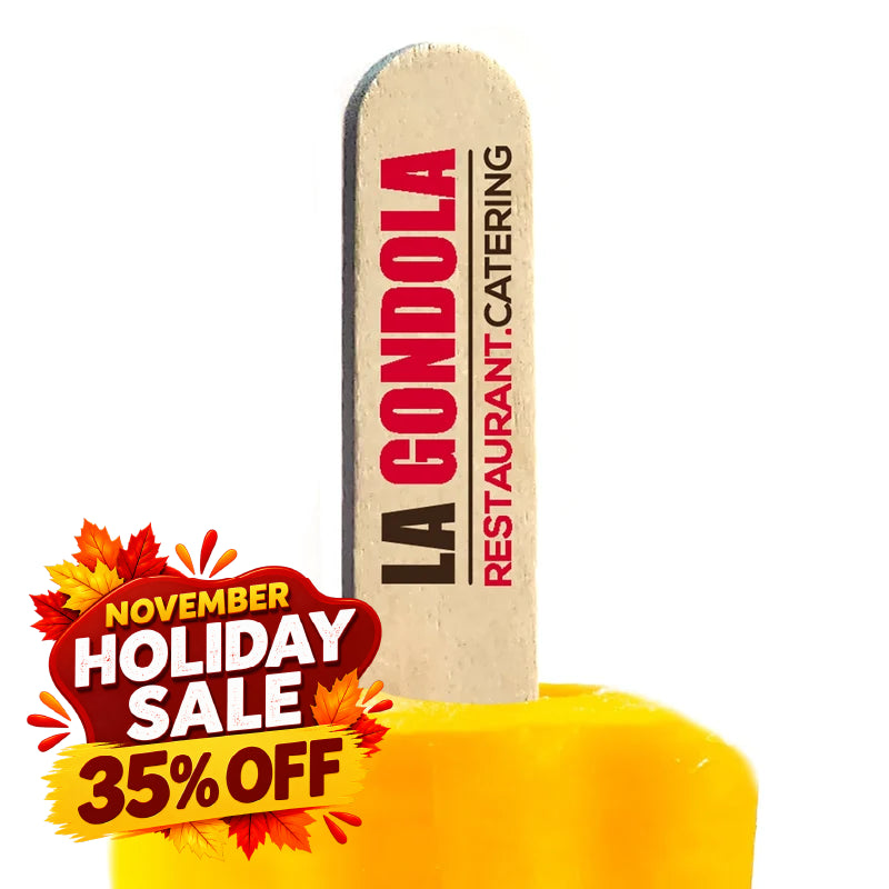 6 inch Custom Popsicle Sticks - HOLIDAY SALE