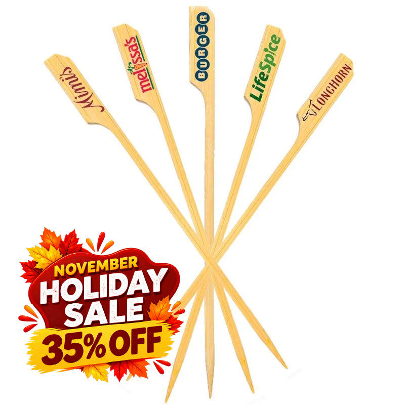6 Inch Custom Skewers - Boat Oar Picks - HOLIDAY SALE