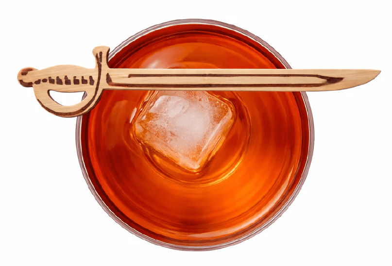 6 Inch Sword Laser Embellished Pick – Engraved Cocktail and Appetizer Picks - Pick On Us, LLC