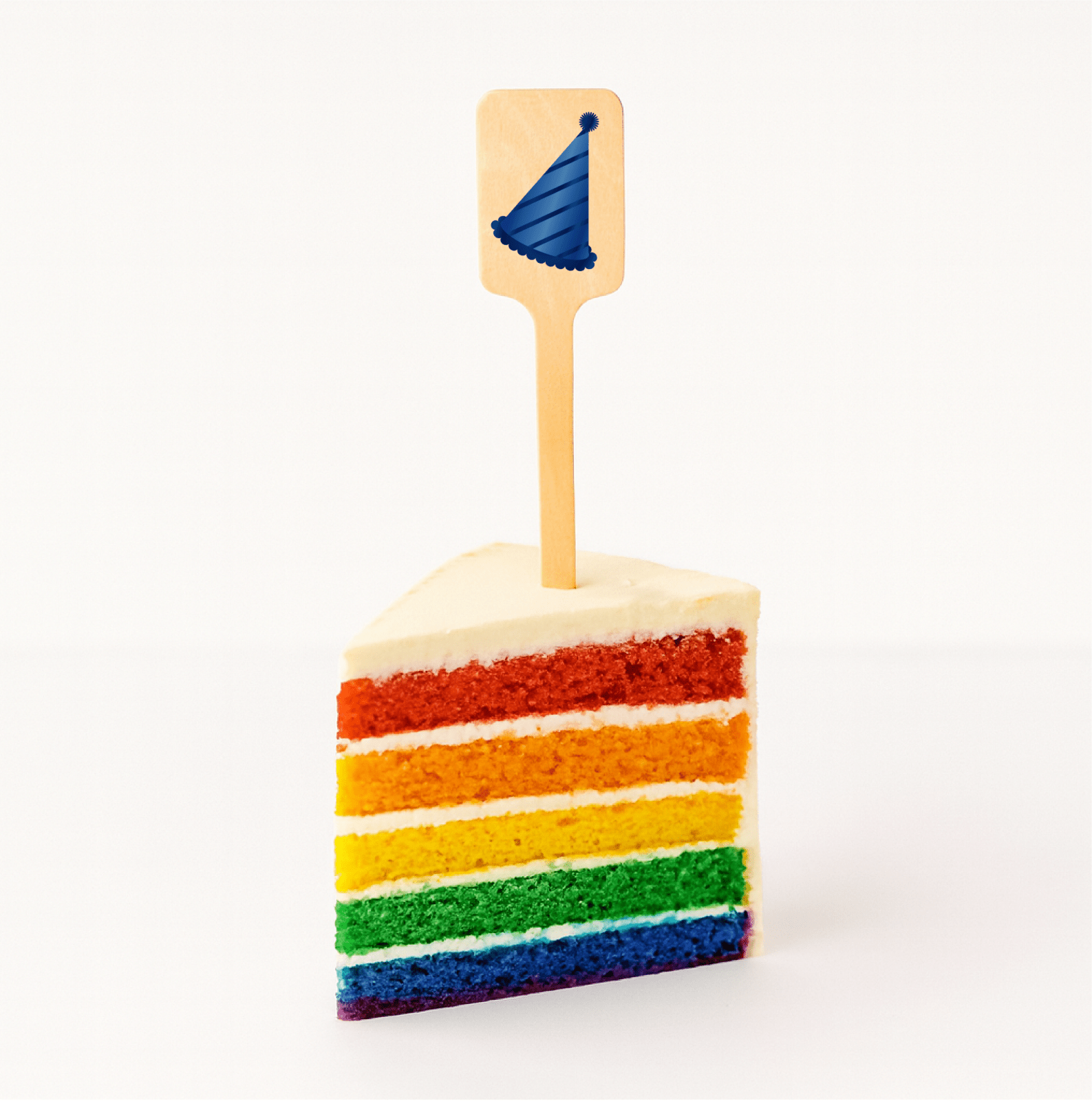 6.25 inch Custom Birthday Cake Toppers - Rectangle Top - Color Printing - Pick On Us, LLC