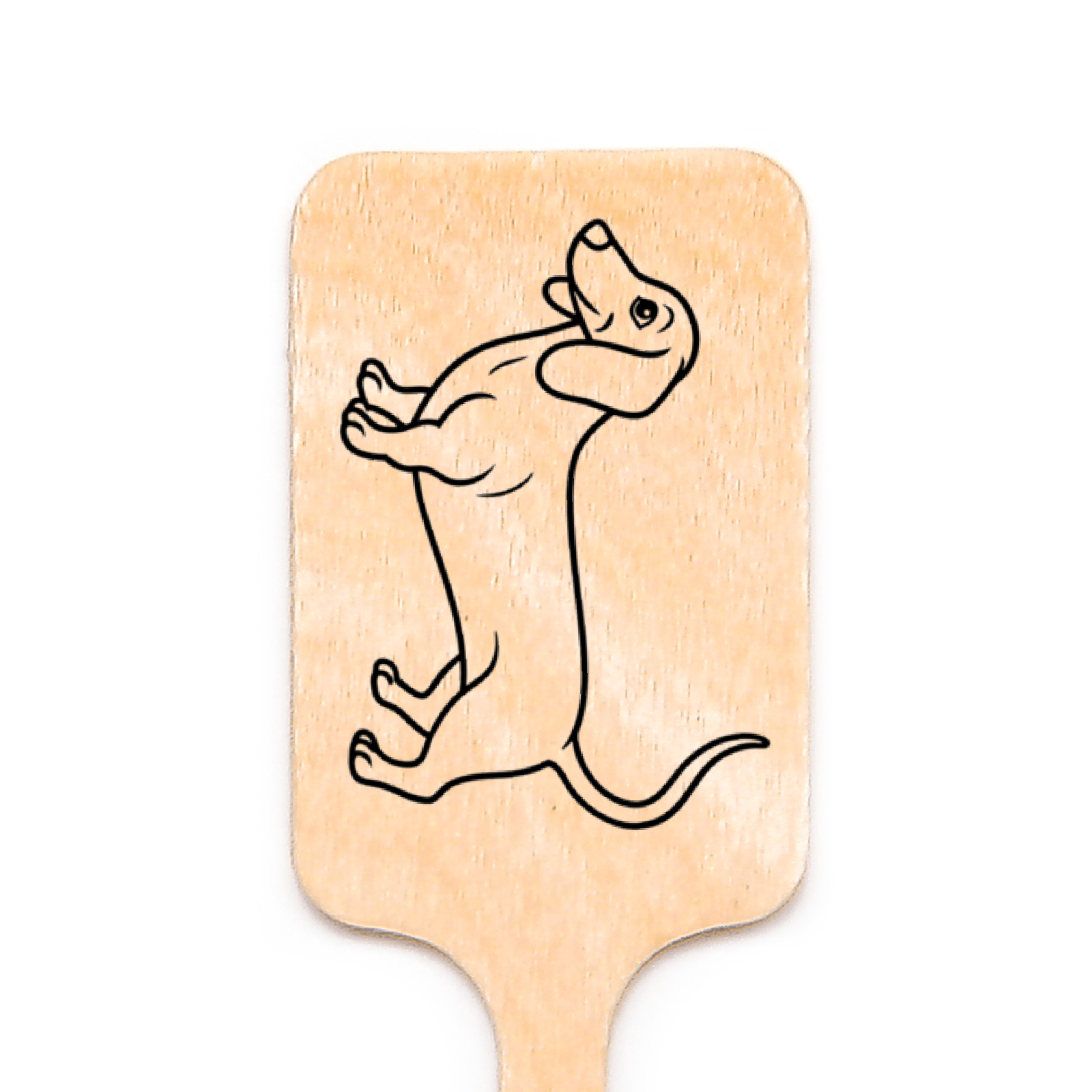 6.25 inch Custom Wedding Pet Drink Stirrers - Rectangle Top - Pick On Us, LLC