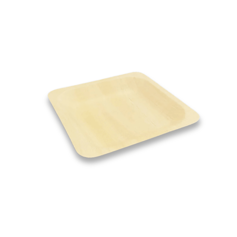 6"x6" Square Wooden Plate - Pick On Us, LLC