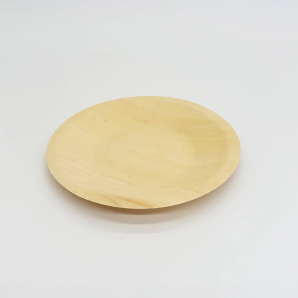7.5" Round Wooden Plate - Pick On Us, LLC