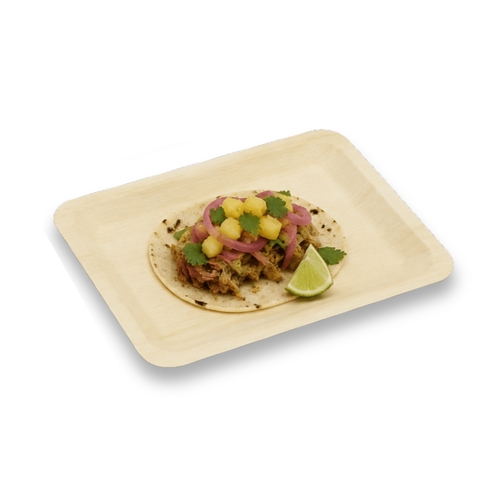 7.87"x5.7" Rectangle Wooden Plate - Pick On Us, LLC